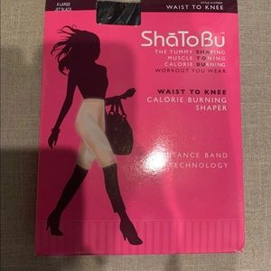Shatobu waist time knee shaped black XL